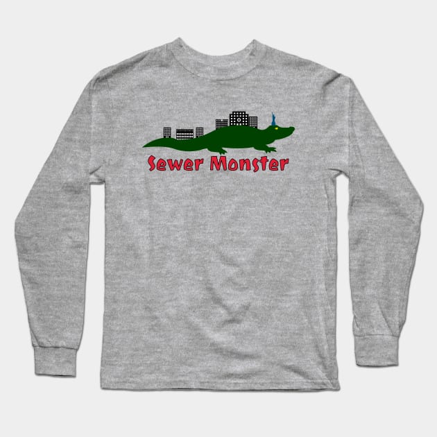 Sewer Monster Lives Long Sleeve T-Shirt by L'Appel du Vide Designs by Danielle Canonico